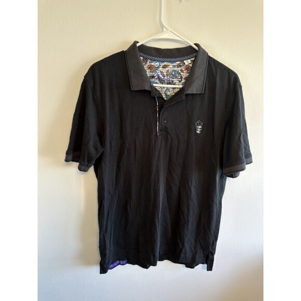 Robert Graham Short Sleeve Archie Men’s Polo Shirt. Size Medium Pre Owned.